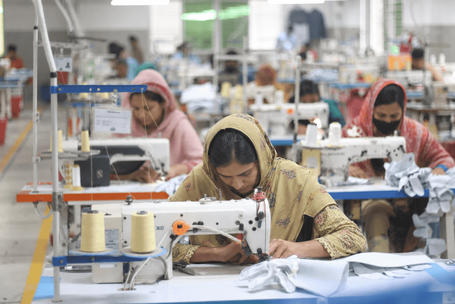 Sialkot sports goods production floor – Uswa Sports